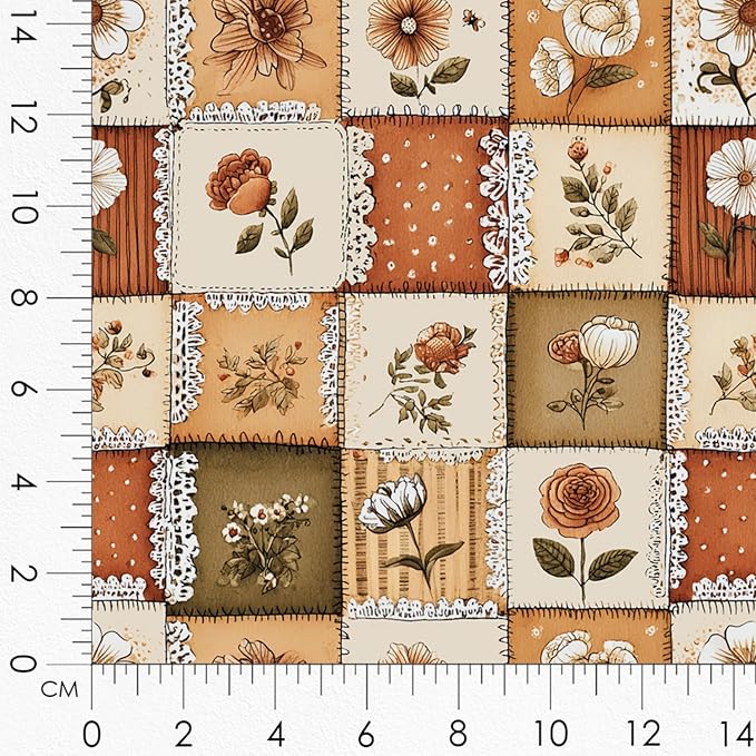 Cotton Patchwork Quilting Fabric Panel – 155×100 cm, 100% Cotton, Made in - Image 8