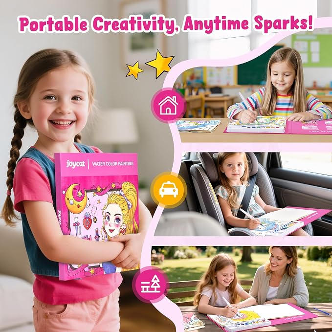 JoyCat Paint with Water Coloring Books - Image 9