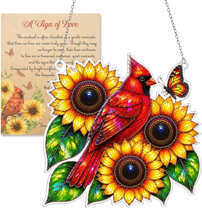 Cardinal Memorial Suncatcher by Unknown