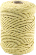 4mm x 500 Feet Yellow Jute Rope, Twine for Gardening Tomato Climbing Plant Tie Floristry Crafts Gift Wrapping Packing Decor