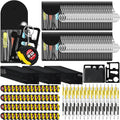240 Pcs Mini Tape Screwdriver Keychain Set Christmas Men Gifts Bulk Adult Party Favors Multitool Pen Card Tool Measuring Keychains Stocking Christmas Stuffers for Men Dad (Yellow,Black)