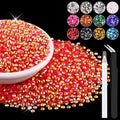 8000PCS 3mm Resin Jelly Rhinestones in Bulk, Bedazzling Flatback Crystals by BELLEBOOST