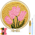 TINDTOP Punch Needle Embroidery Kits, Tulip Punch Needle Kits by TINDTOP
