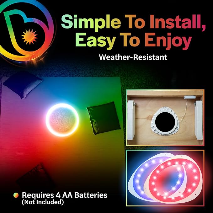 Brightz LED Cornhole Board Ring Lights - Image 7