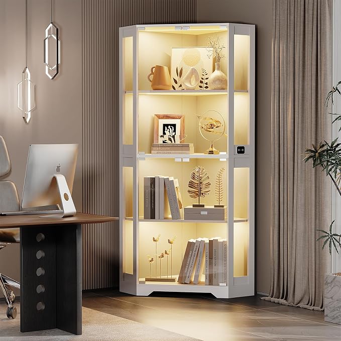 BROTTAR Lighted Corner Display Cabinet - Image 4