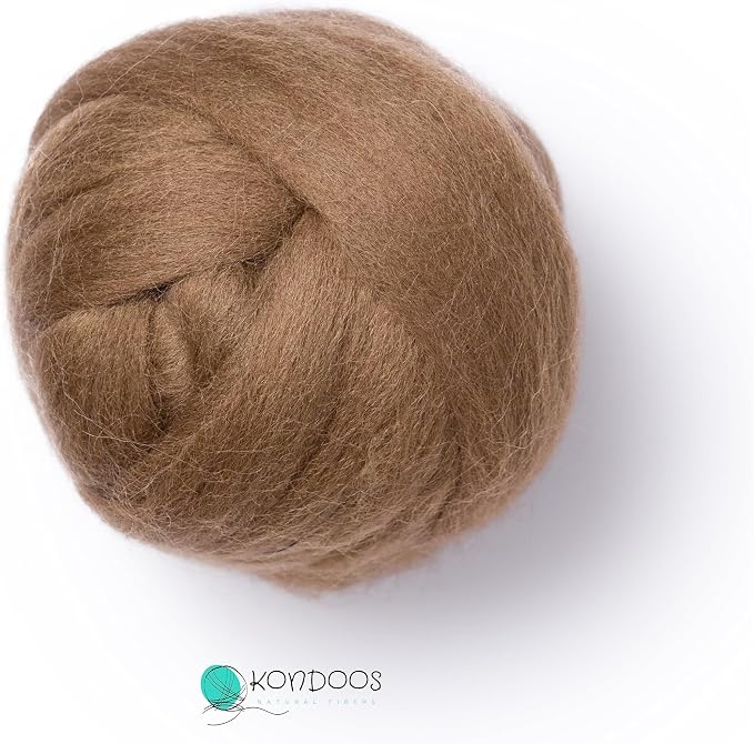 Kondoos Natural Wool roving, 2 OZ. Best Wool - Image 4