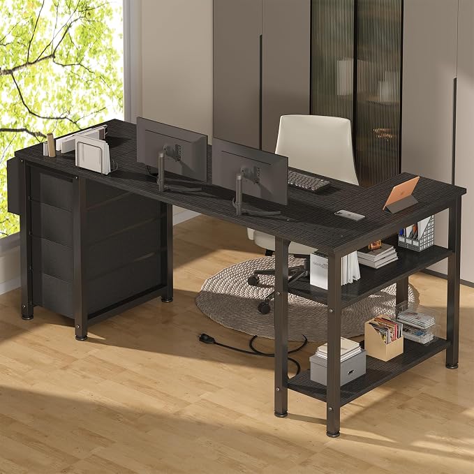 Lufeiya L Shaped Gaming Desk - Image 4