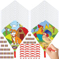 Mototo 24 Pack DIY Blank Kite Bulk White Beach Kite Making Kit Decorating by MOTOTO