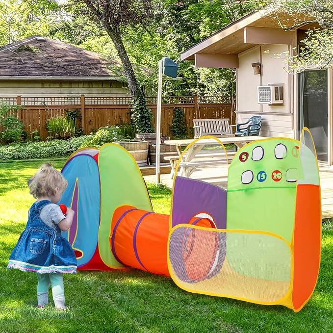 Alvantor® Kids Tent Play Tents & Tunnel 3-in-1 Pop Up Tent - Image 7
