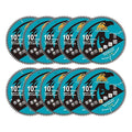 10 Inch Miter/Table Saw Blades 10pcs, 80 Teeth ATB TCT Fine Finish Wood Cutting Circular Saw Blade with 1 Inch Arbor