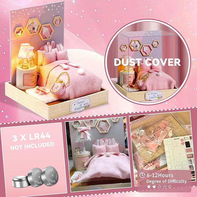 Flever Dollhouse Miniature DIY House Kit Creative Room - Image 7