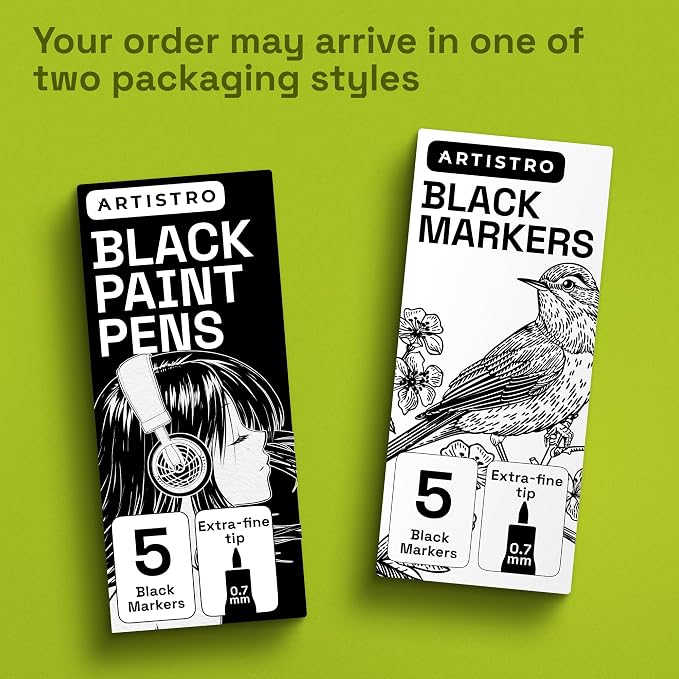 ARTISTRO Black Paint Pens - Image 9
