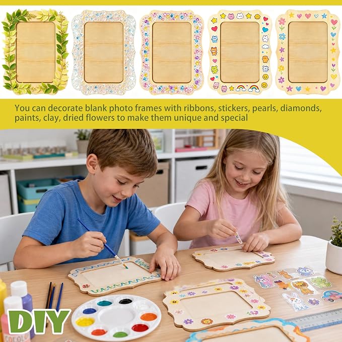 VOKOY 50 Pack DIY Wooden Picture Frames - Image 5