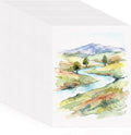 120 Sheets Large Watercolor Paper Bulk, 140 lb/300 GSM Cold Press Paper White by Prudiut
