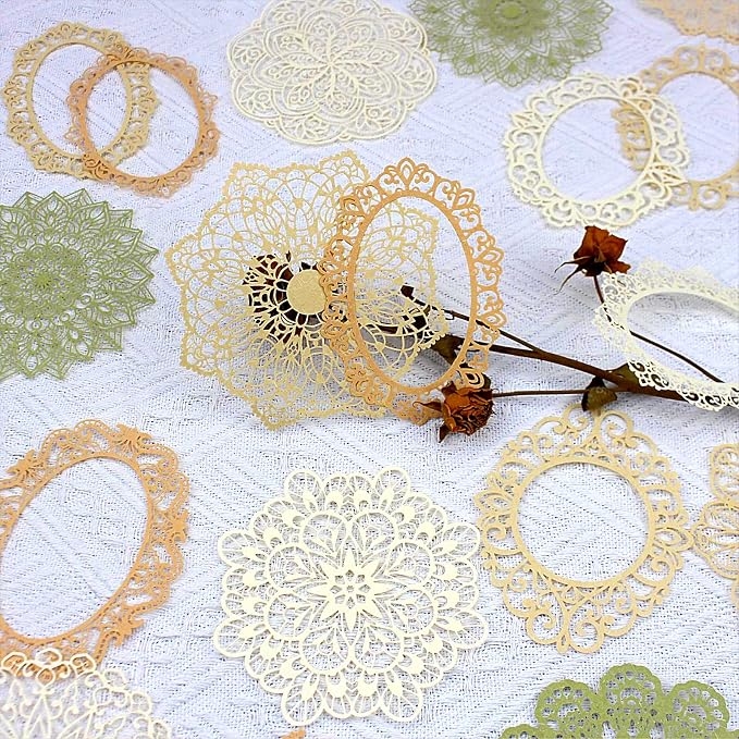 Vintage Scrapbook Paper Lace Cutouts by Diuhofart