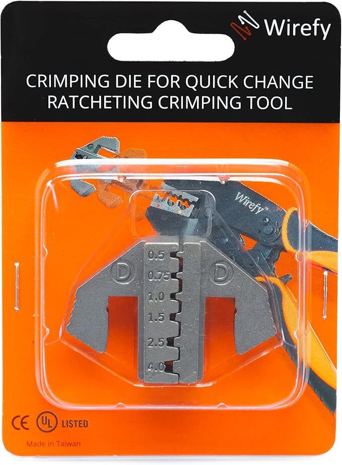Wirefy Crimping Die for Ferrule Terminals - 22-12 AWG