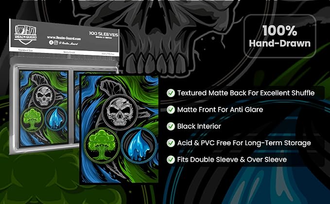 100ct Textured Matte TCG/MTG Card Art Sleeves - Image 5
