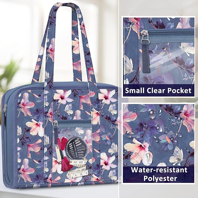 FINPAC Sewing and Craft Supplies Storage Tote, Large Capacity Travel Packing - Image 5
