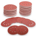 100 PCS 5 Inch Sanding Discs 80 Grit Hook and Loop Adhesive Round Sandpaper for Random Orbital Sander