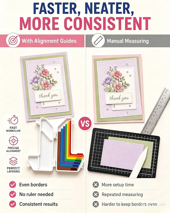 7pcs Paper Crafting Alignment Guides - Image 2