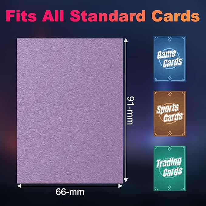 200 Pack Card Sleeves, Matte Dual Trading Card Sleeves - Image 6