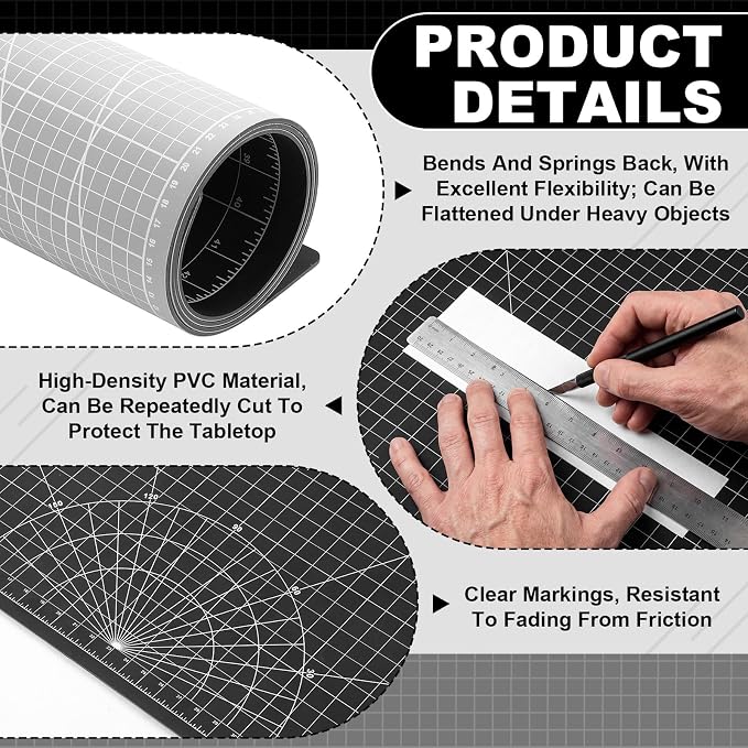 Pangda 36 x 48 in Large Self Healing Cutting Mat Extra Thick Double Sided - Image 3