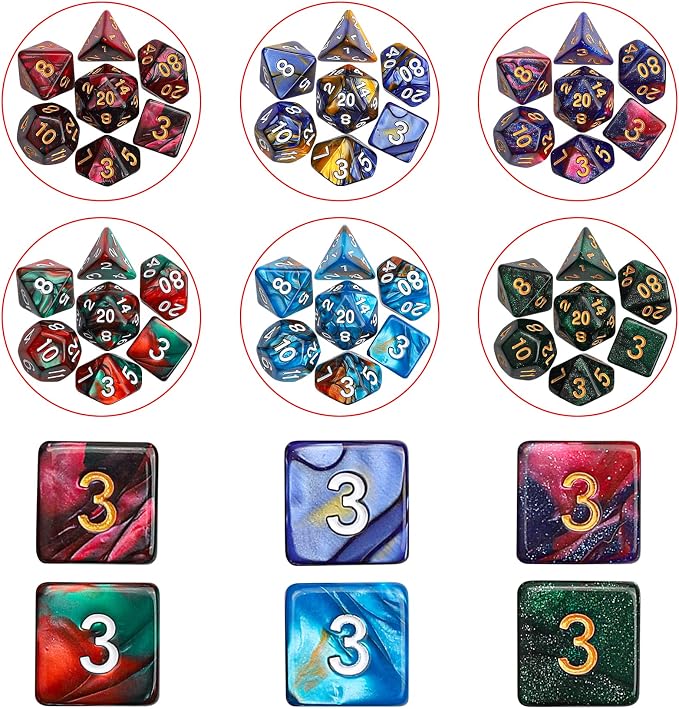 CiaraQ 182pcs Polyhedral Dice Set - Image 3