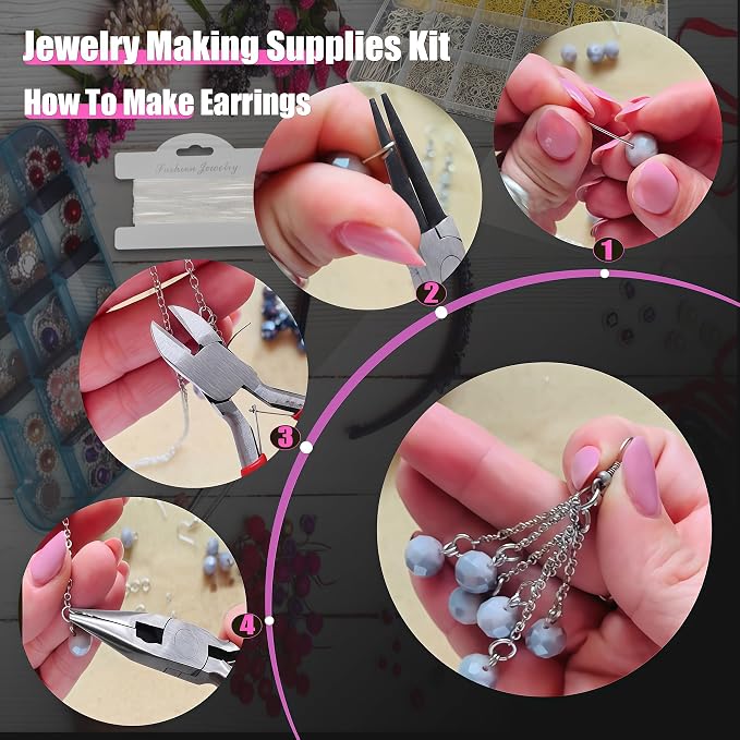 MONVICT Jewelry Making Supplies Kit - Image 7