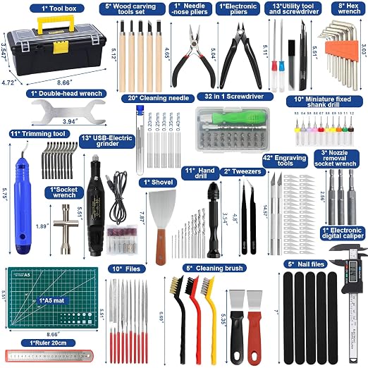 201PCS 3D Printer Tools Kit, 3D Printer Accessories - Image 2