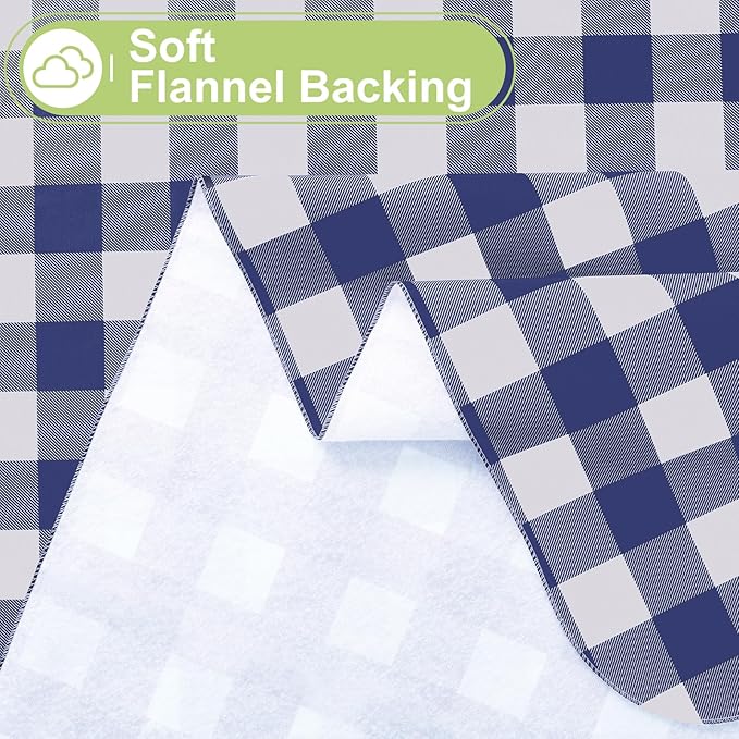 Smiry Square Table Cloth, Waterproof Vinyl Tablecloth - Image 4