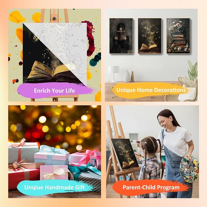 Mandun 3 Pack Paint by Numbers Kit - Image 7