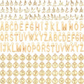 SANNIX Letter Charms, KC Gold by SANNIX