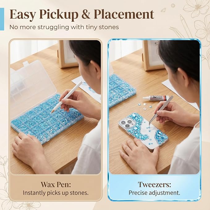 36000Pcs Pastel Blue Rhinestones - Image 5
