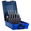 Carbide Burr Set,Tungsten Carbide Cutting Tools, Double Cut Rotary Files 1/4" Shank 10PCS Carbide Burr Bits High-Speed Spiral Fils for Metal, Plastic, Woodworking