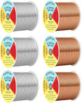 Mandala Crafts 10 GA Copper Silver Tone Combo Anodized Aluminum Craft Wire | by MandalaCrafts