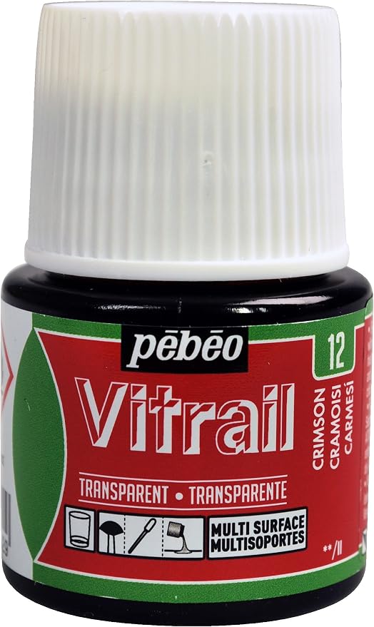 Pebeo Vitrail, Stained Glass Effect Paint, 45 ml Bottle by Unknown