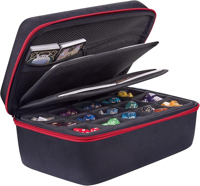 SIQUK Dice Storage Case Big Capacity Dice Box by SIQUK