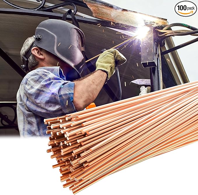UNIFAMILY 1LB TIG Welding Rod ER70S-6, 3/32" x 16" Mild Steel TIG Welding Rods, Carbon Steel TIG Welding Filler Rod, Low Splatter Corrosion Resistance, Tig Filler accessories (3/32" x 16" 1LB)