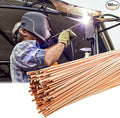 UNIFAMILY 1LB TIG Welding Rod ER70S-6, 3/32" x 16" Mild Steel TIG Welding Rods, Carbon Steel TIG Welding Filler Rod, Low Splatter Corrosion Resistance, Tig Filler accessories (3/32" x 16" 1LB)