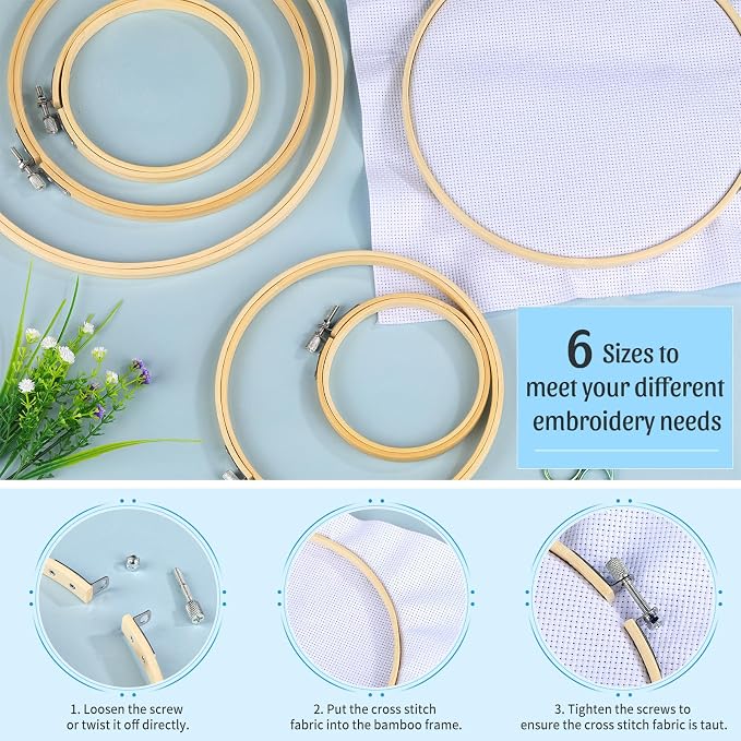 ZXIIXZ 72 Pcs Cross Stitch Supplies, Embroidery Kit - Image 3