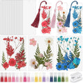 Fuyoooo 61 Pcs Pressed Flowers Bookmark Making Kit, DIY Bookmark Laminating by Liraitoya