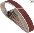 10 Pcs Sanding Belts 1-1/2 x 30 Inch 60 Grit Aluminum Oxide Abrasive Sandpaper for Belt Sander Metal Grinding Wood Working Weld Rust Removal