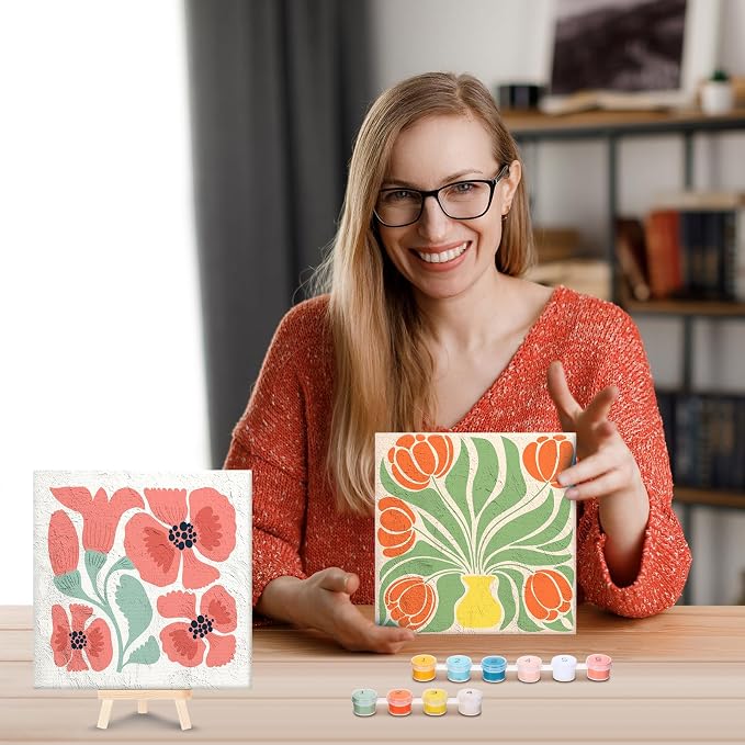 RoundFunny 8 Set Paint by Numbers Kit - Image 6