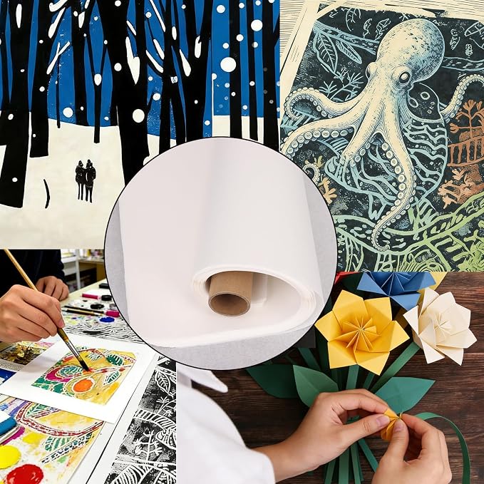 Reelartisy 50 Sheets Artist Teabag Paper, 16.5x16.5 Inches Wet Strength Tissue - Image 6