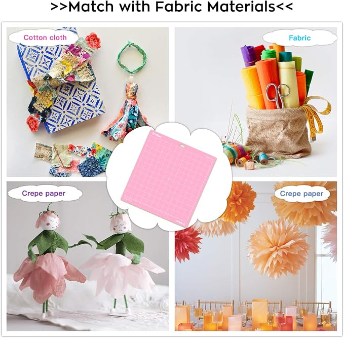 HTVRONT Fabric Grip Cutting Mat, Fabric Adhesive Sticky Quilting Cutting Mats - Image 2