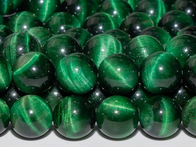 Zenkeeper 108Pcs Green Tiger Eyes Spacer Loose Beads Bulk - Image 3