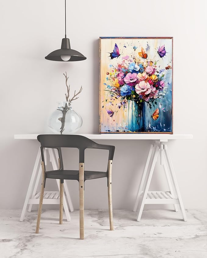 5DDIYART Butterfly Flower Paint by Numbers - Image 5