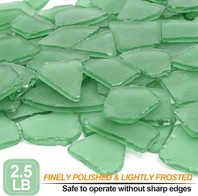 Keedolla 40oz Green Sea Glass Pieces - Image 3