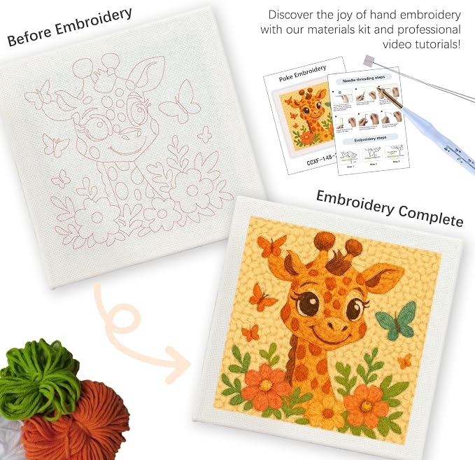 SDOYUNO Punch Needle Kit with Frame - Image 3