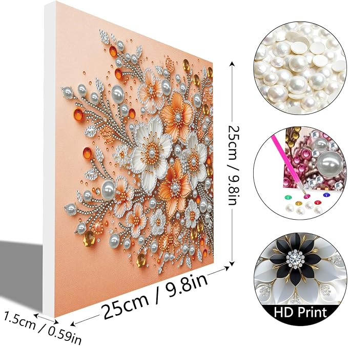 POETRYDRAW 3D Pearl Diamond Art Painting Kit - Image 7